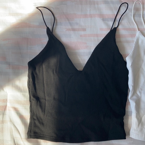 bungee cropped tank tops - Picture 4 of 5